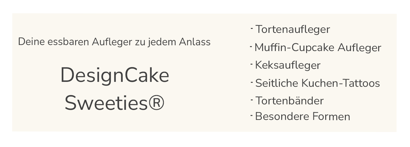 essbare Aufleger Torten, Kekse, Muffins, Tortenbänder